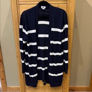 Old Navy cardigan stripe lightweight Large